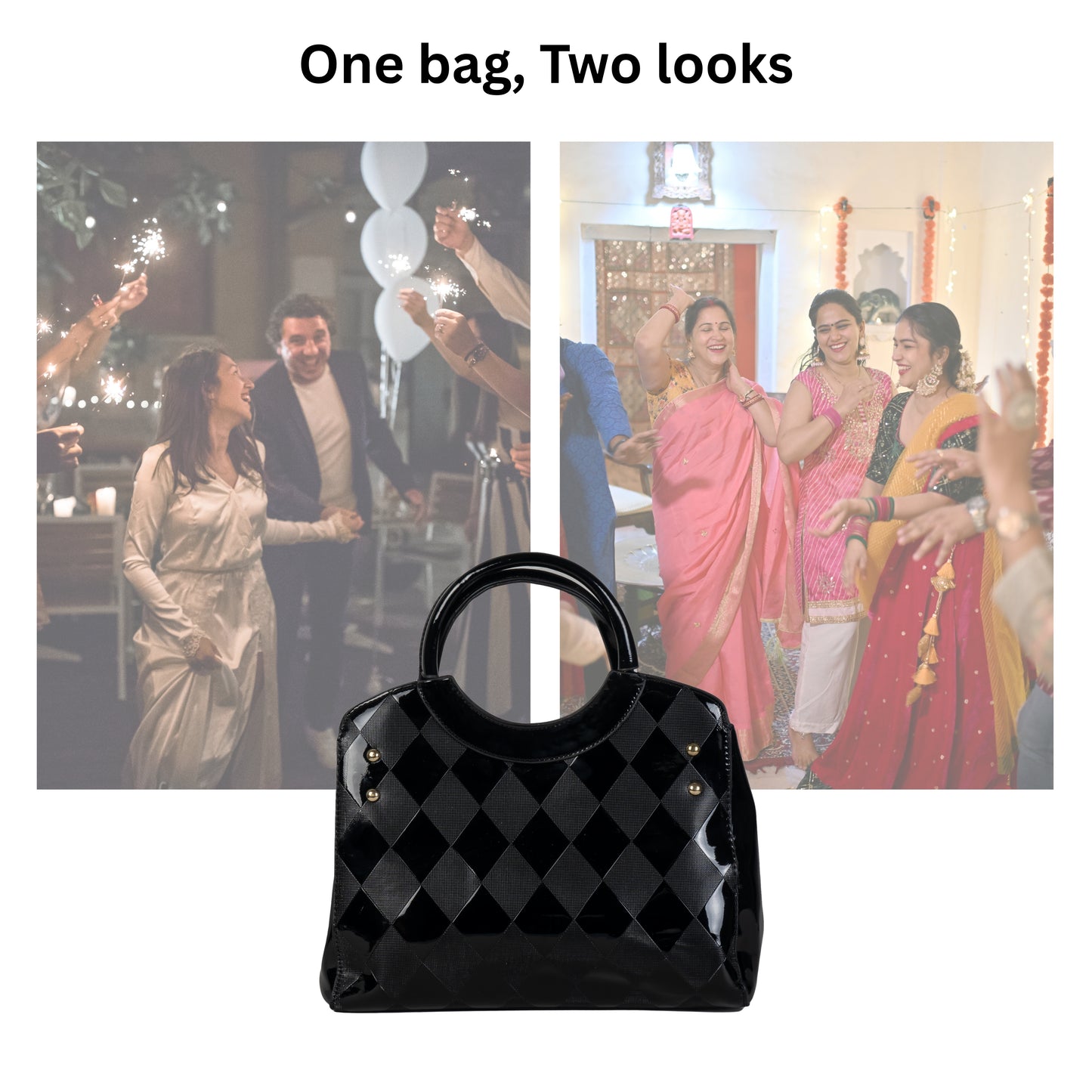 HB137- Elegant Textured Handbag | Premium Quality | Regular Use | Luxury Style | Imported