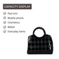 HB137- Elegant Textured Handbag | Premium Quality | Regular Use | Luxury Style | Imported