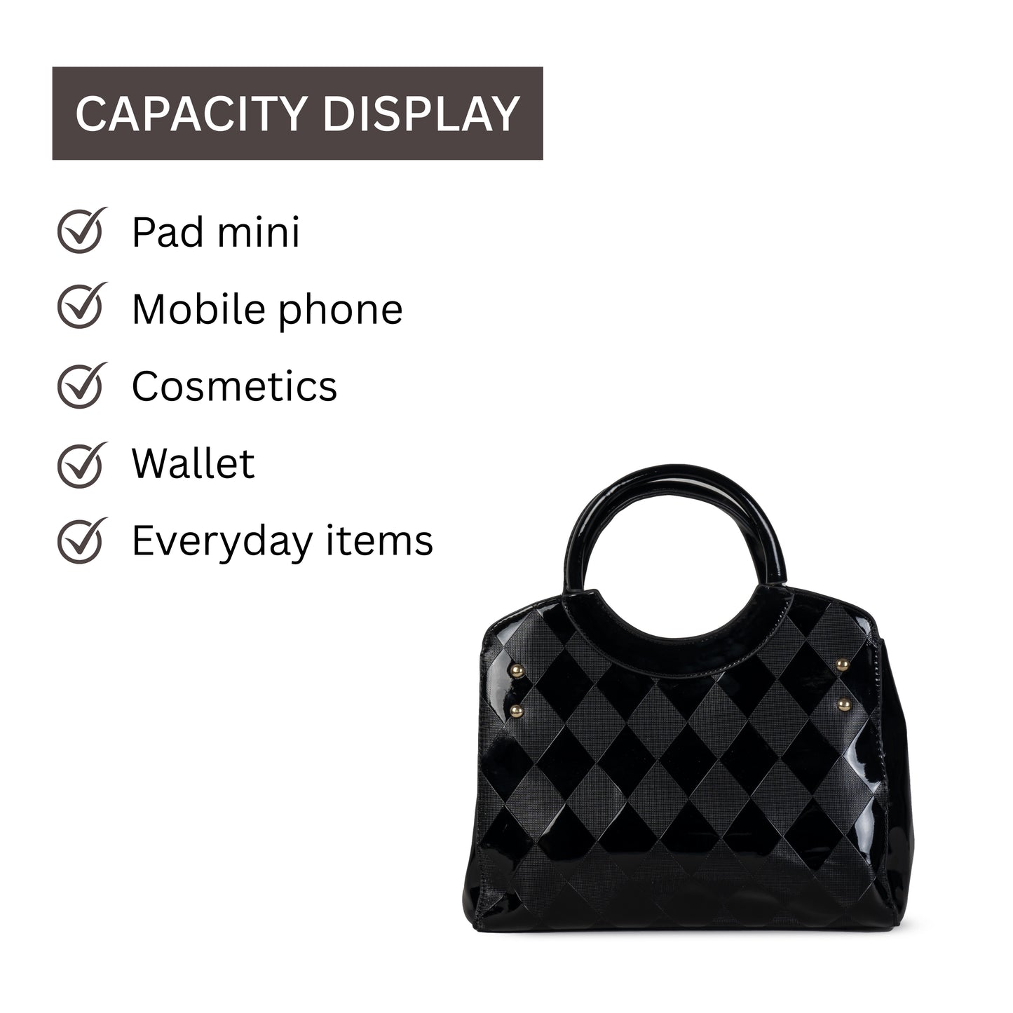 HB137- Elegant Textured Handbag | Premium Quality | Regular Use | Luxury Style | Imported