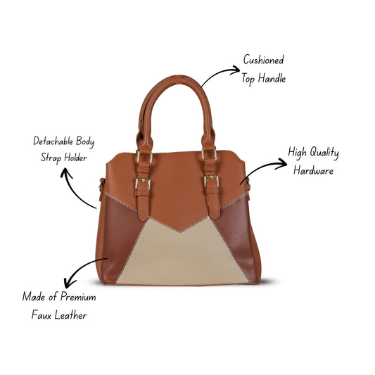 HB138- Elegant Textured Handbag | Premium Quality | Regular Use | Luxury Style | Imported