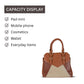 HB138- Elegant Textured Handbag | Premium Quality | Regular Use | Luxury Style | Imported