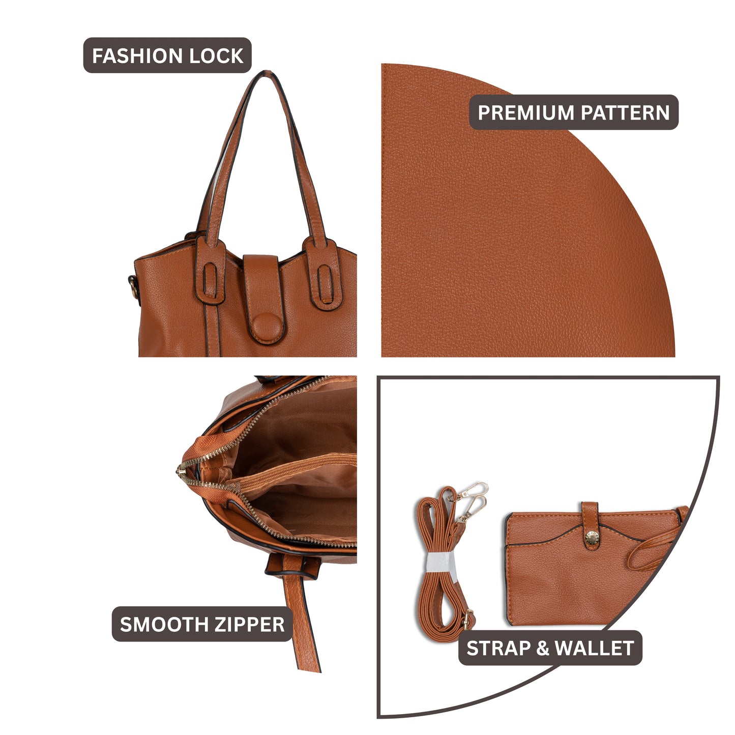 HB139- Elegant Textured Handbag | Premium Quality | Regular Use | Luxury Style | Imported