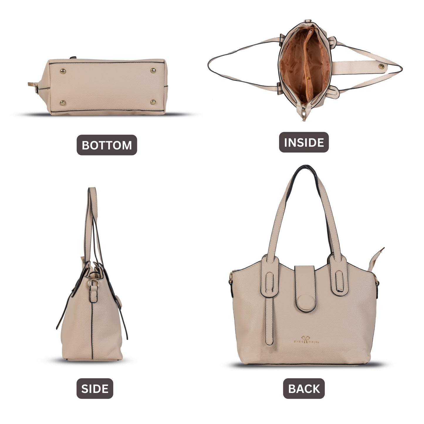 HB140- Elegant Textured Handbag | Premium Quality | Regular Use | Luxury Style | Imported
