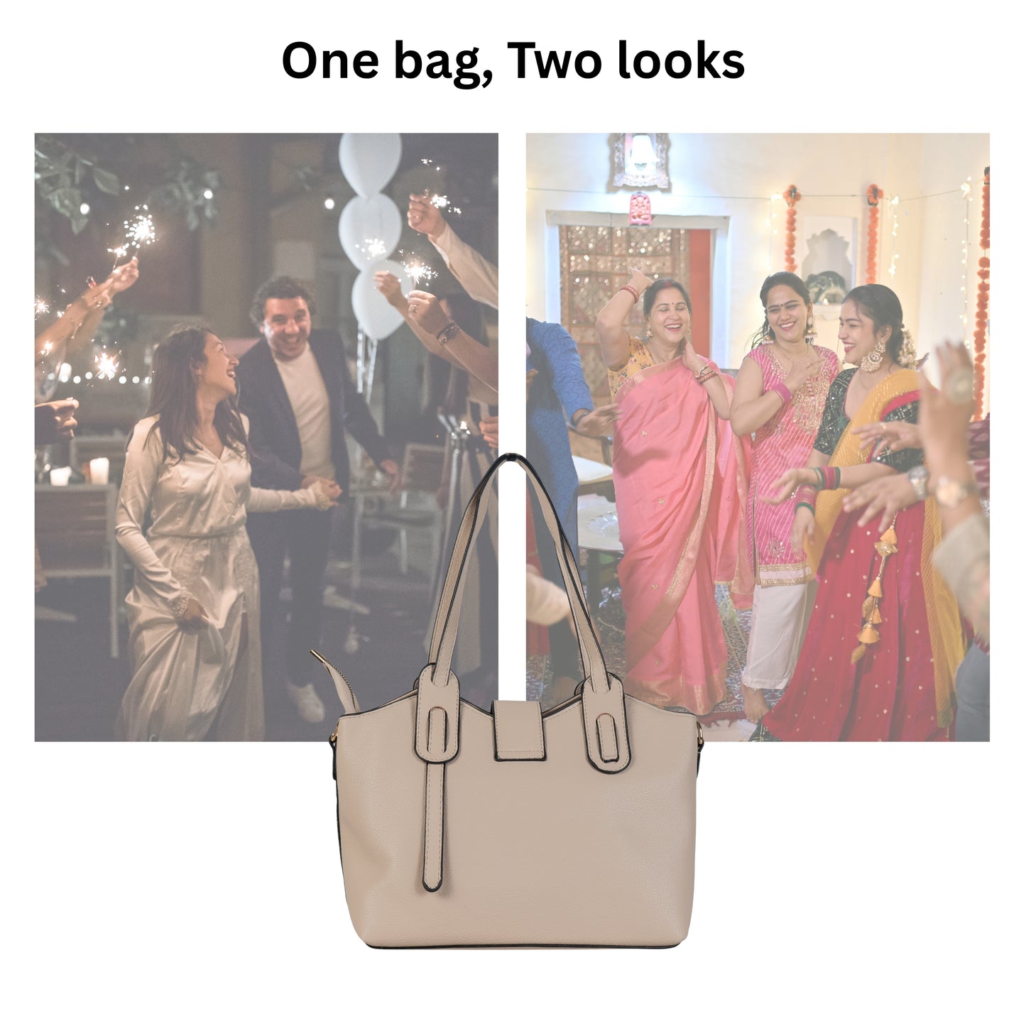 HB140- Elegant Textured Handbag | Premium Quality | Regular Use | Luxury Style | Imported