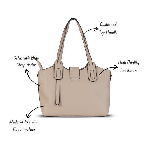 HB140- Elegant Textured Handbag | Premium Quality | Regular Use | Luxury Style | Imported