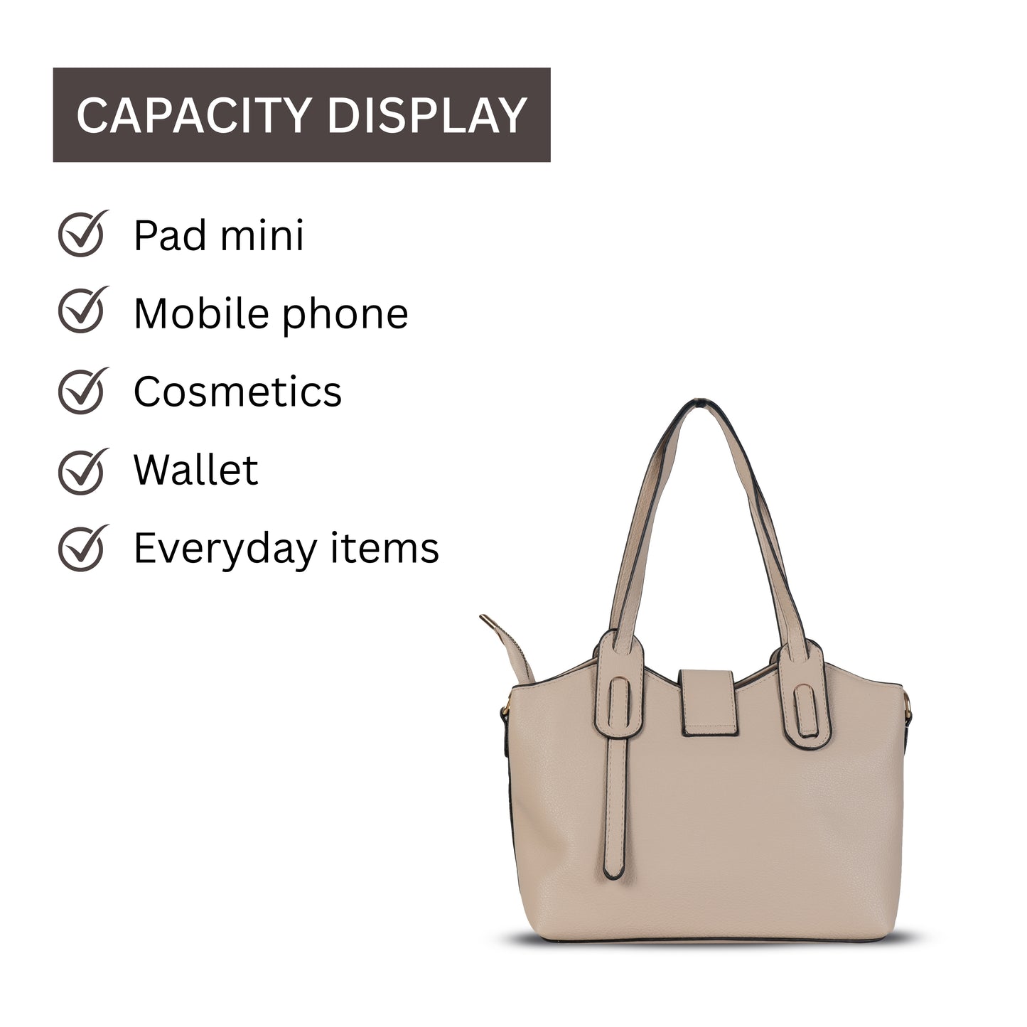 HB140- Elegant Textured Handbag | Premium Quality | Regular Use | Luxury Style | Imported