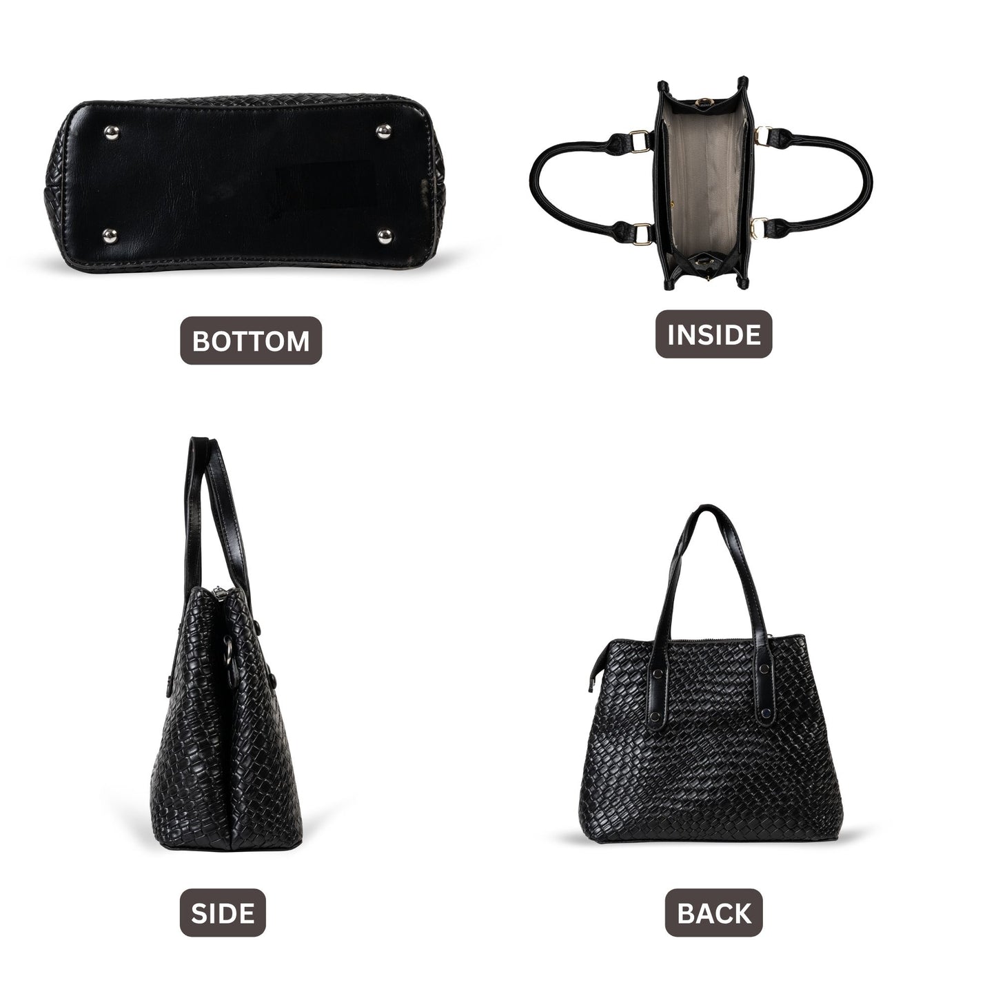 HB145- Elegant Textured Handbag | Premium Quality | Regular Use | Luxury Style | Imported