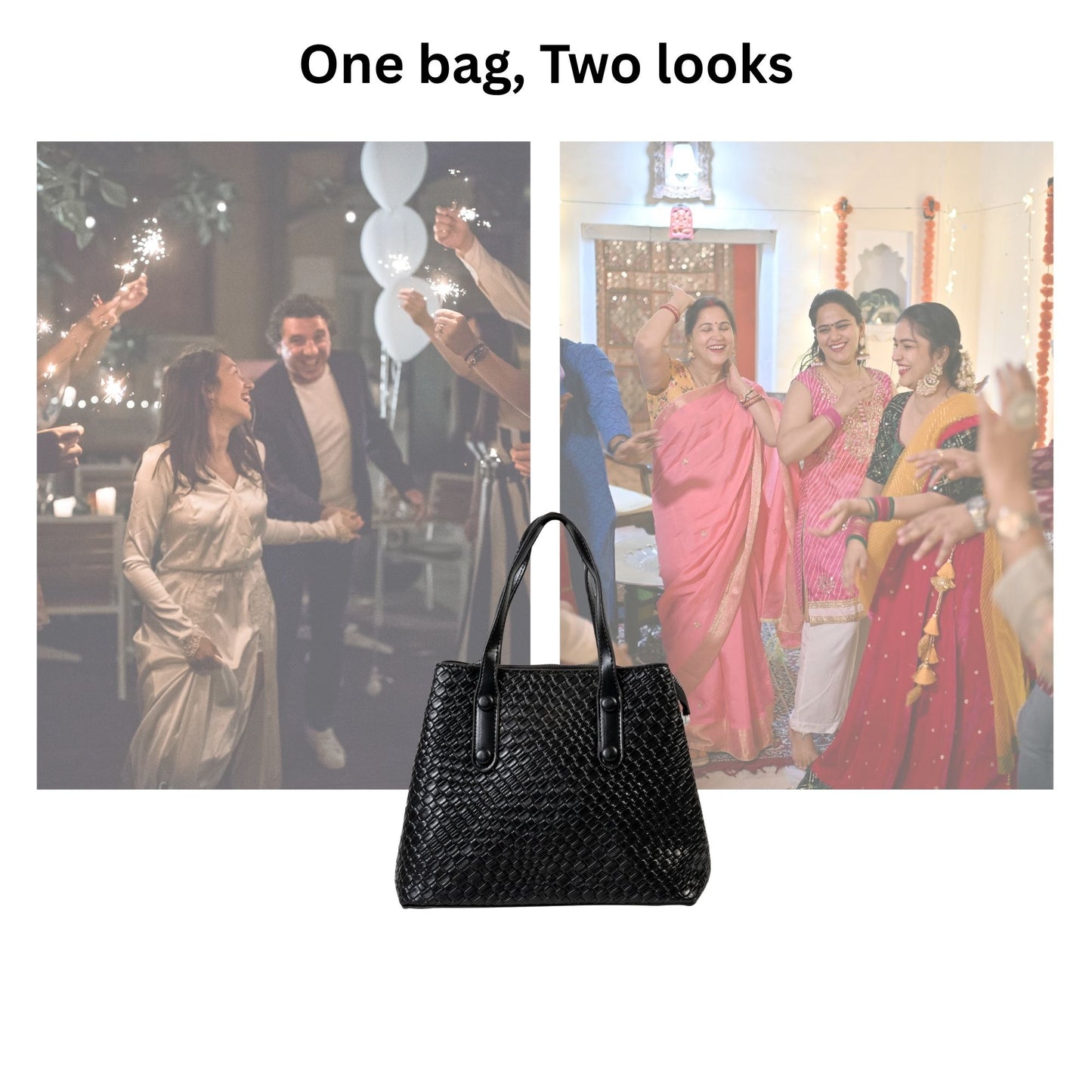 HB145- Elegant Textured Handbag | Premium Quality | Regular Use | Luxury Style | Imported