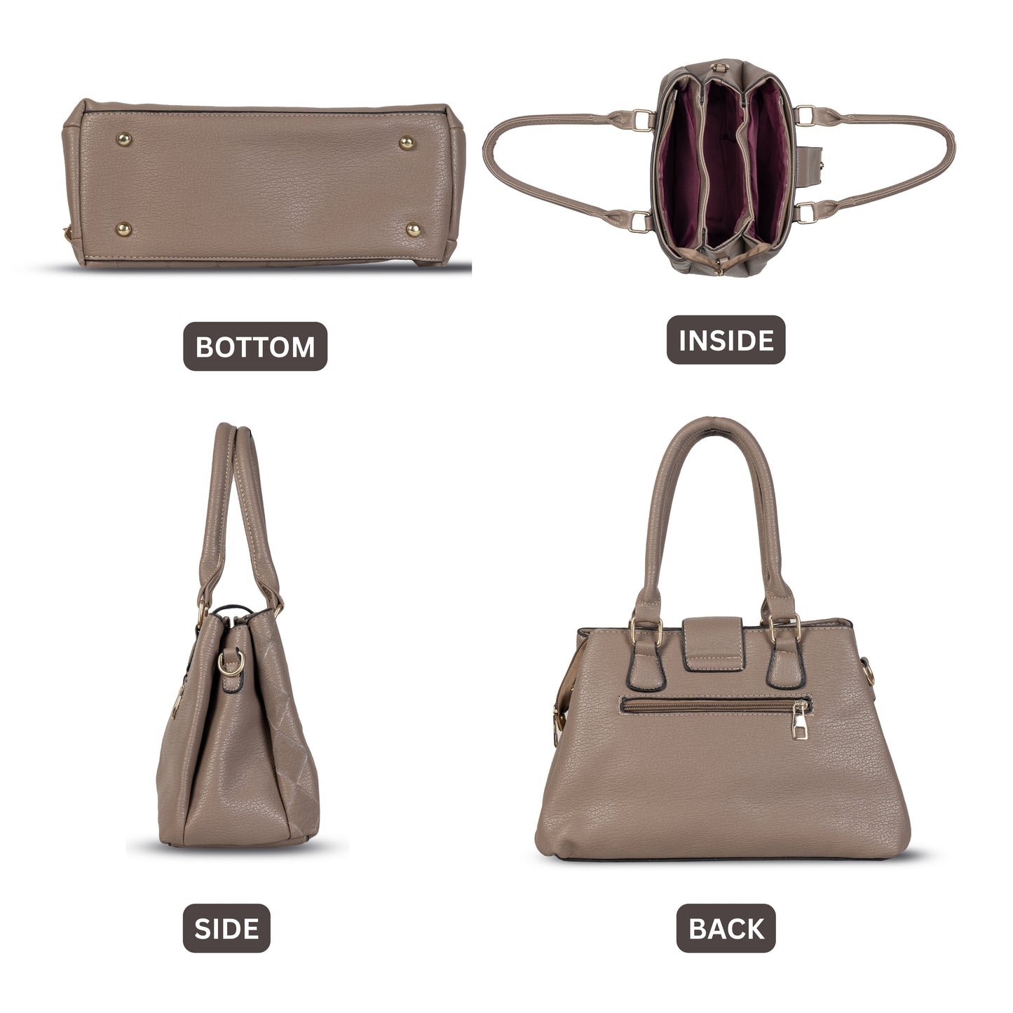 HB107 - Elegant Textured Handbag | Premium Quality | Regular Use | Luxury Style | Imported