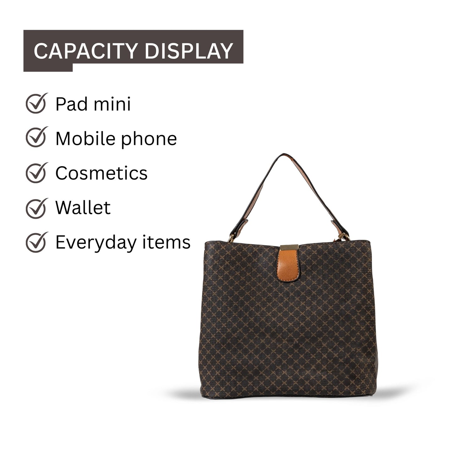 HB147- Elegant Textured Handbag | Premium Quality | Regular Use | Luxury Style | Imported