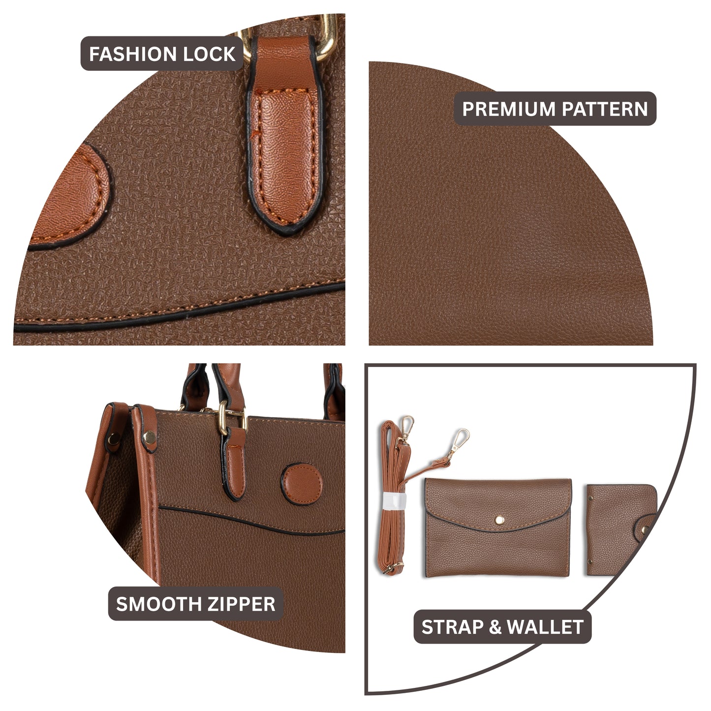 HB108 - Elegant Textured Handbag | Premium Quality | Regular Use | Luxury Style | Imported