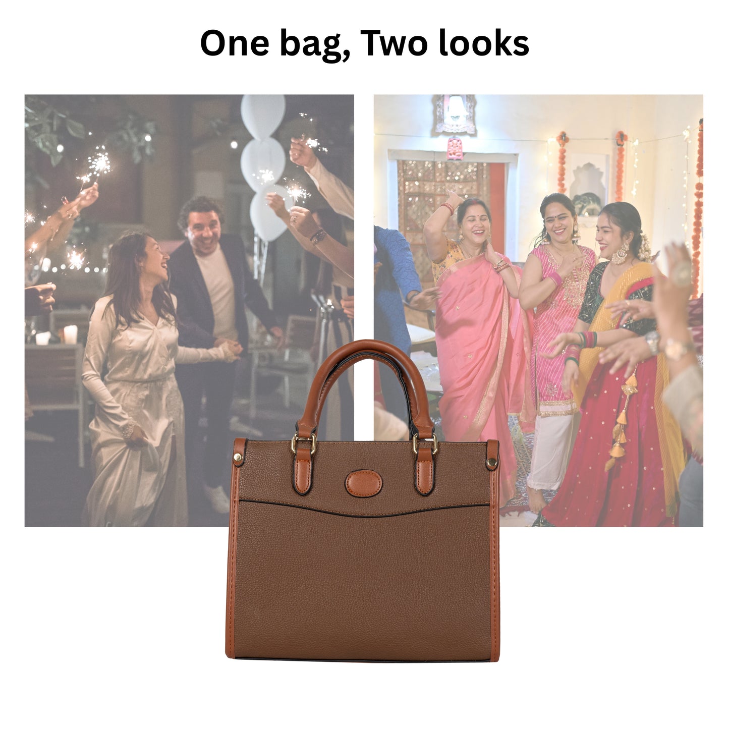 HB108 - Elegant Textured Handbag | Premium Quality | Regular Use | Luxury Style | Imported