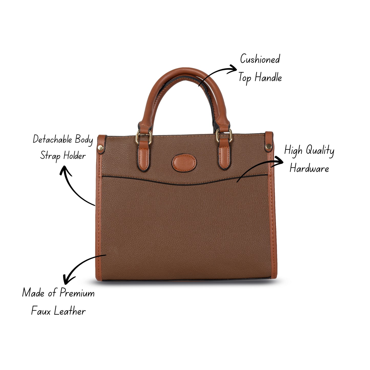 HB108 - Elegant Textured Handbag | Premium Quality | Regular Use | Luxury Style | Imported