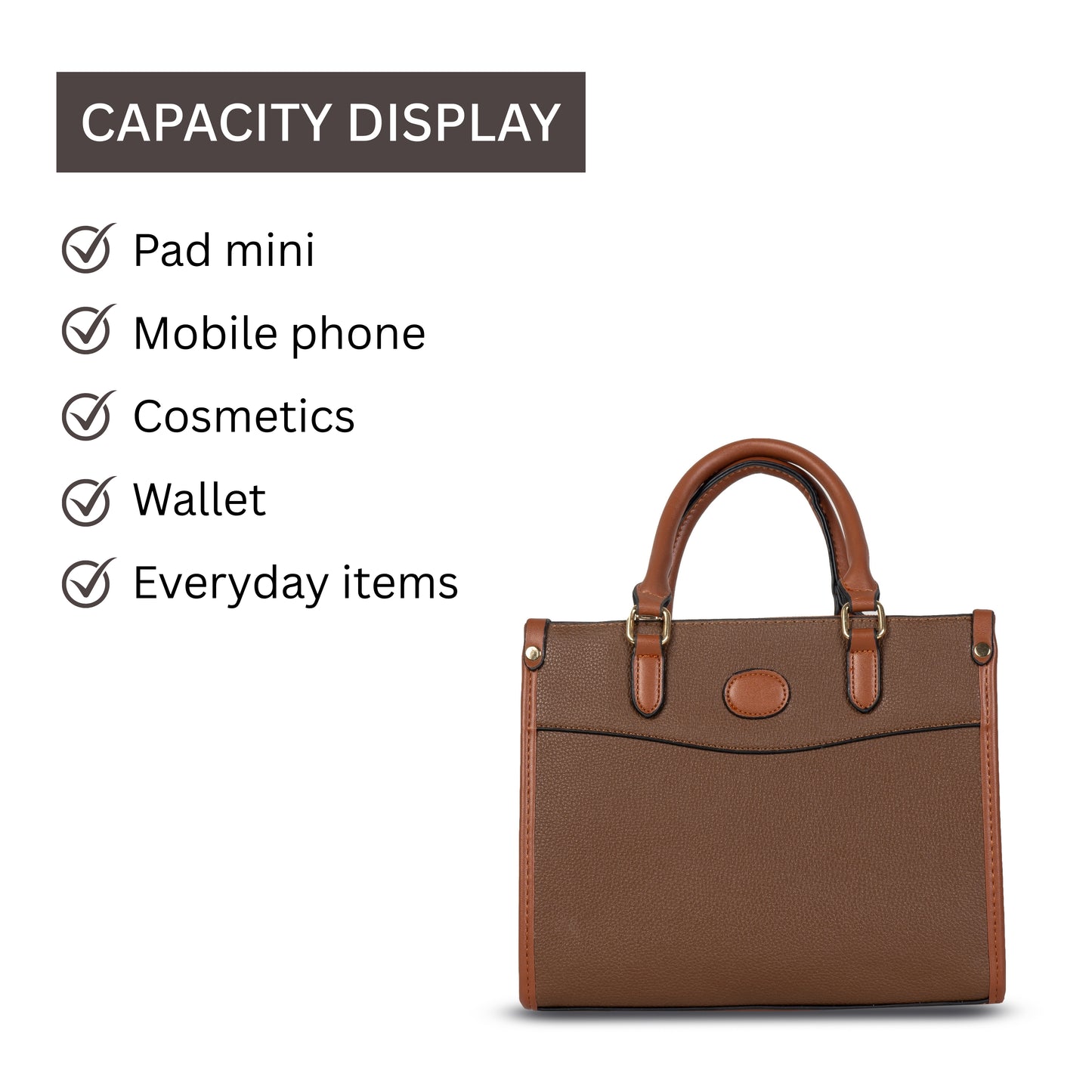 HB108 - Elegant Textured Handbag | Premium Quality | Regular Use | Luxury Style | Imported