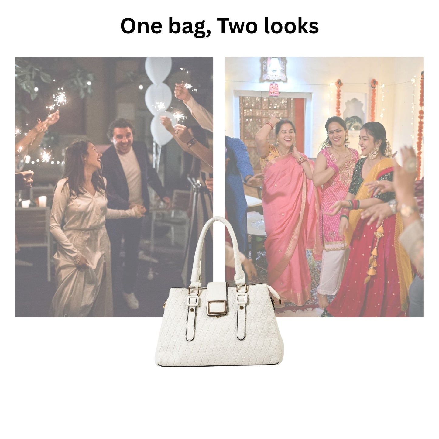 HB149- Elegant Textured Handbag | Premium Quality | Regular Use | Luxury Style | Imported