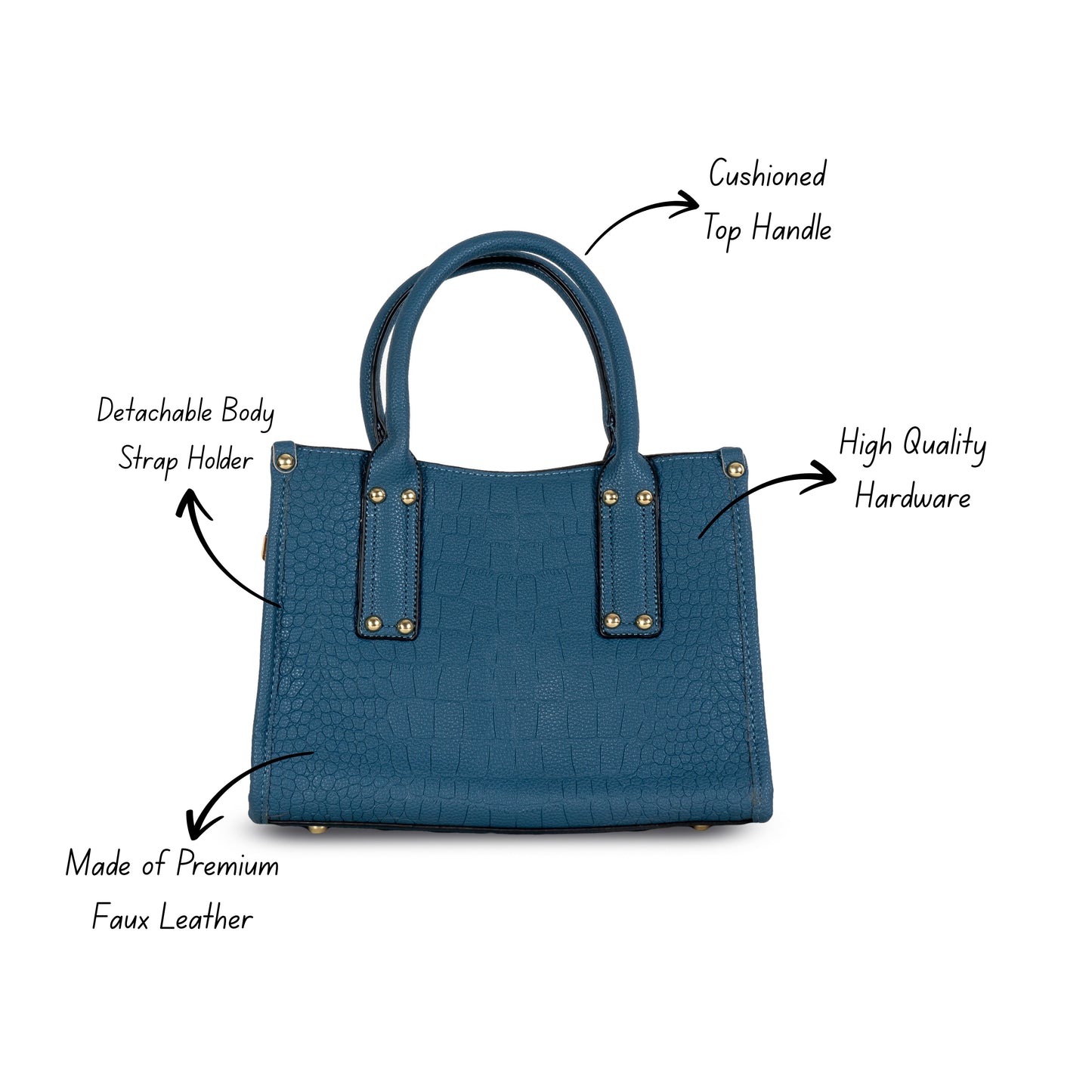 Elegant Textured Handbag – HB101 | Premium Quality | Regular Use | Luxury Style | Imported