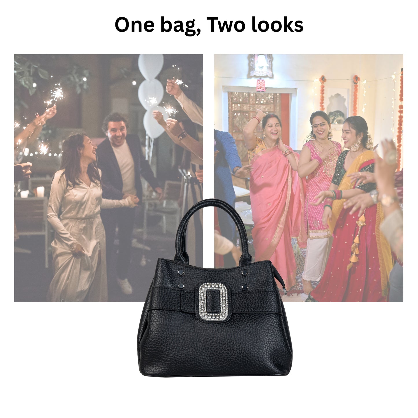 HB110 - Elegant Textured Handbag | Premium Quality | Regular Use | Luxury Style | Imported