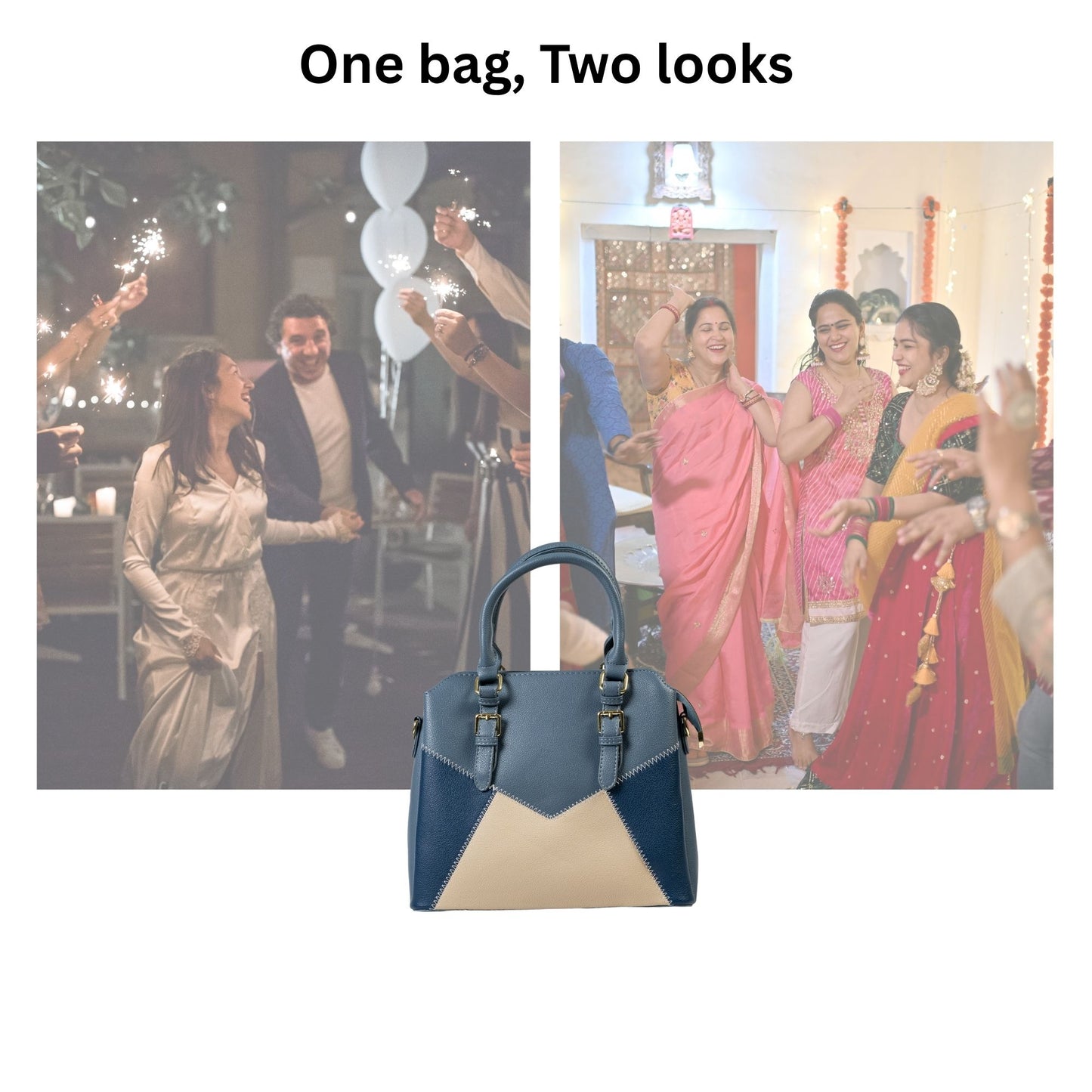 HB150- Elegant Textured Handbag | Premium Quality | Regular Use | Luxury Style | Imported