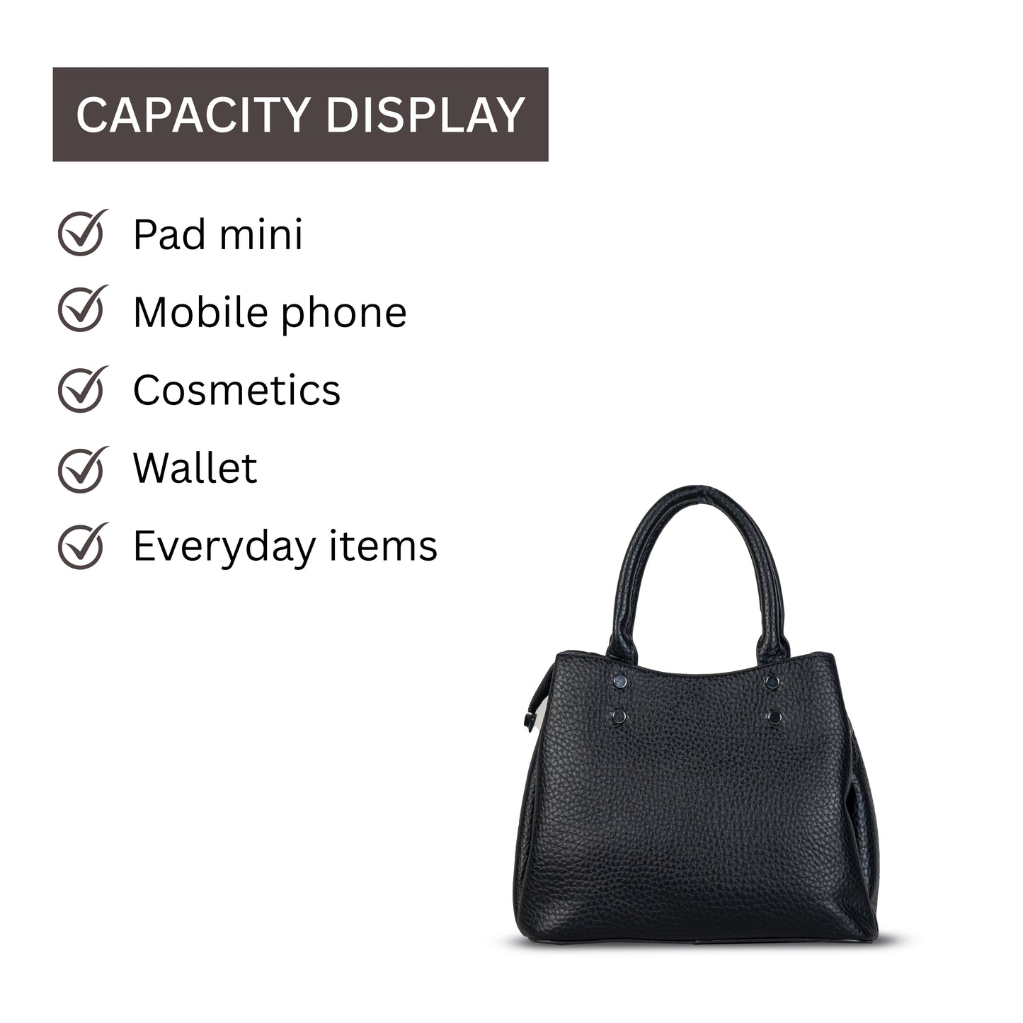 HB110 - Elegant Textured Handbag | Premium Quality | Regular Use | Luxury Style | Imported