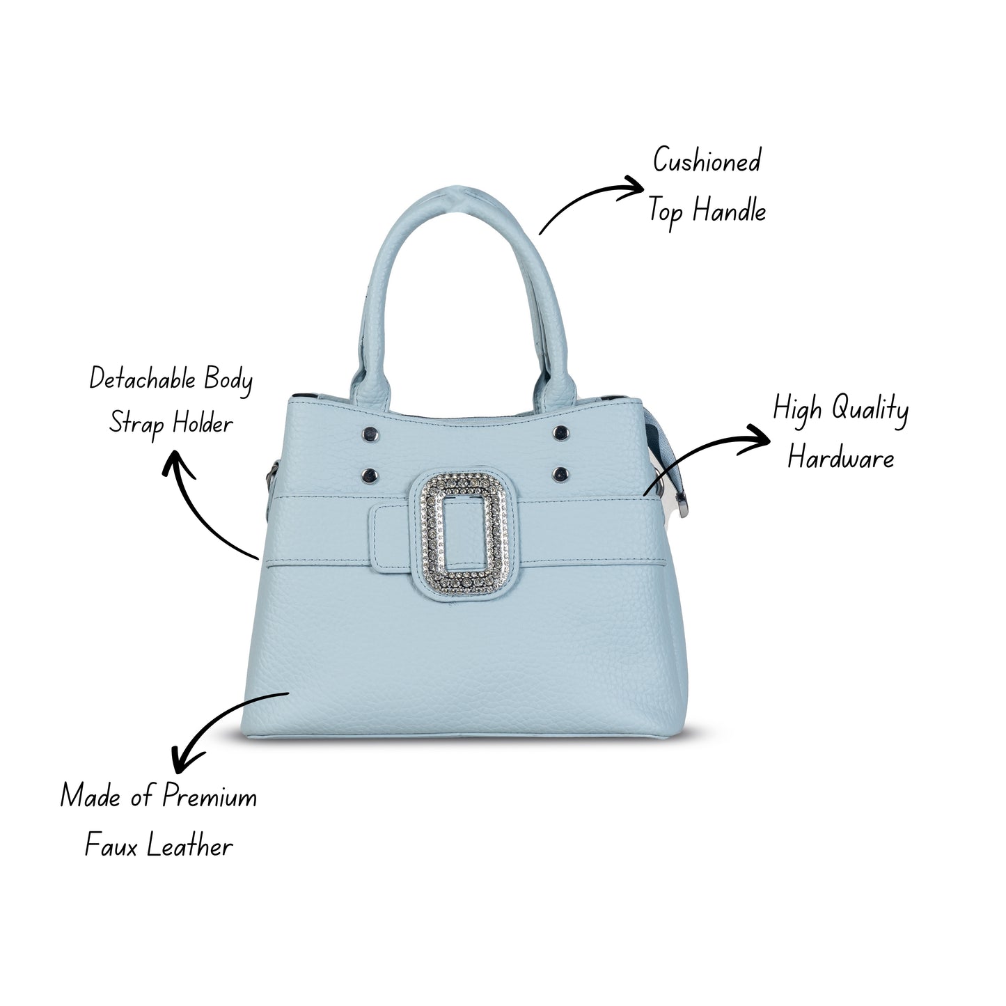 HB111 - Elegant Textured Handbag | Premium Quality | Regular Use | Luxury Style | Imported