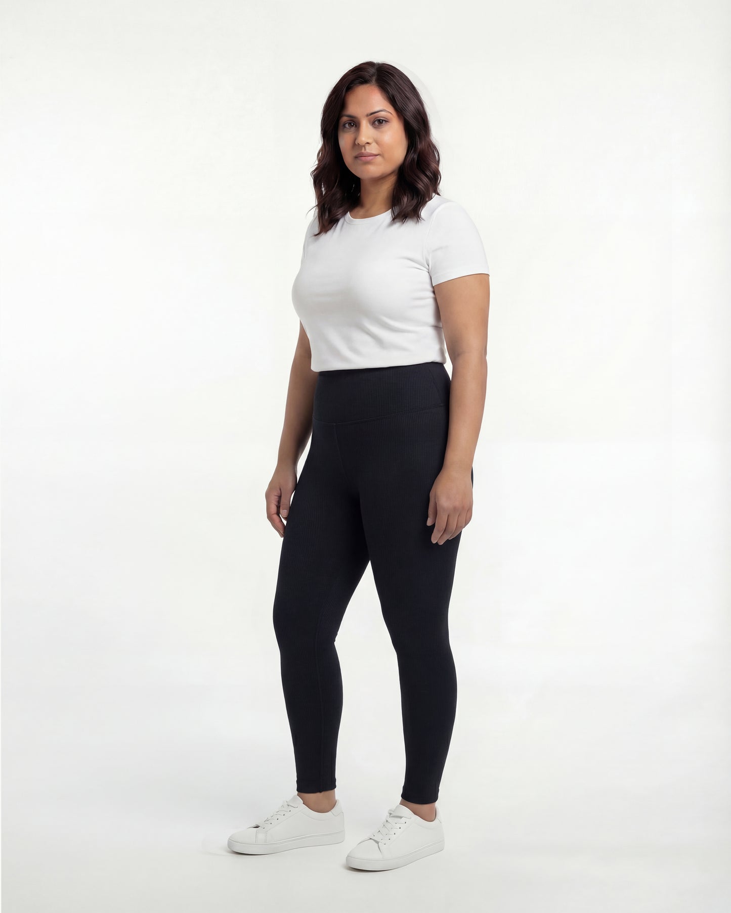 Black High Waist Leggings for Women | Stretchable, Breathable, Soft Fabric | All-Day Comfort Activewear Pants