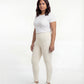 Beige High Waist Leggings for Women | Stretchable, Breathable, Soft Fabric | All-Day Comfort Activewear Pants