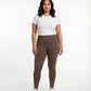 Brown High Waist Leggings for Women | Stretchable, Breathable, Soft Fabric | All-Day Comfort Activewear Pants