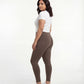 Brown High Waist Leggings for Women | Stretchable, Breathable, Soft Fabric | All-Day Comfort Activewear Pants