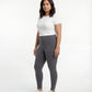 Grey High Waist Leggings for Women | Stretchable, Breathable, Soft Fabric | All-Day Comfort Activewear Pants