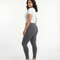 Grey High Waist Leggings for Women | Stretchable, Breathable, Soft Fabric | All-Day Comfort Activewear Pants