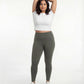 Olive Green - High Waist Leggings for Women | Stretchable, Breathable, Soft Fabric | All-Day Comfort Activewear Pants