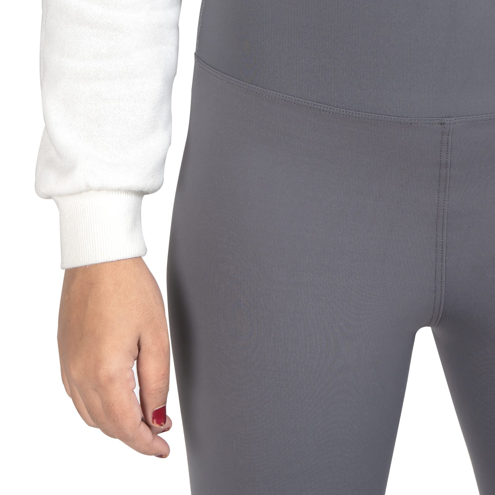 Grey Women's Leggings - Elastic, Skin-Friendly, Fashionable & Comfortable Bottom Wear - Image 5