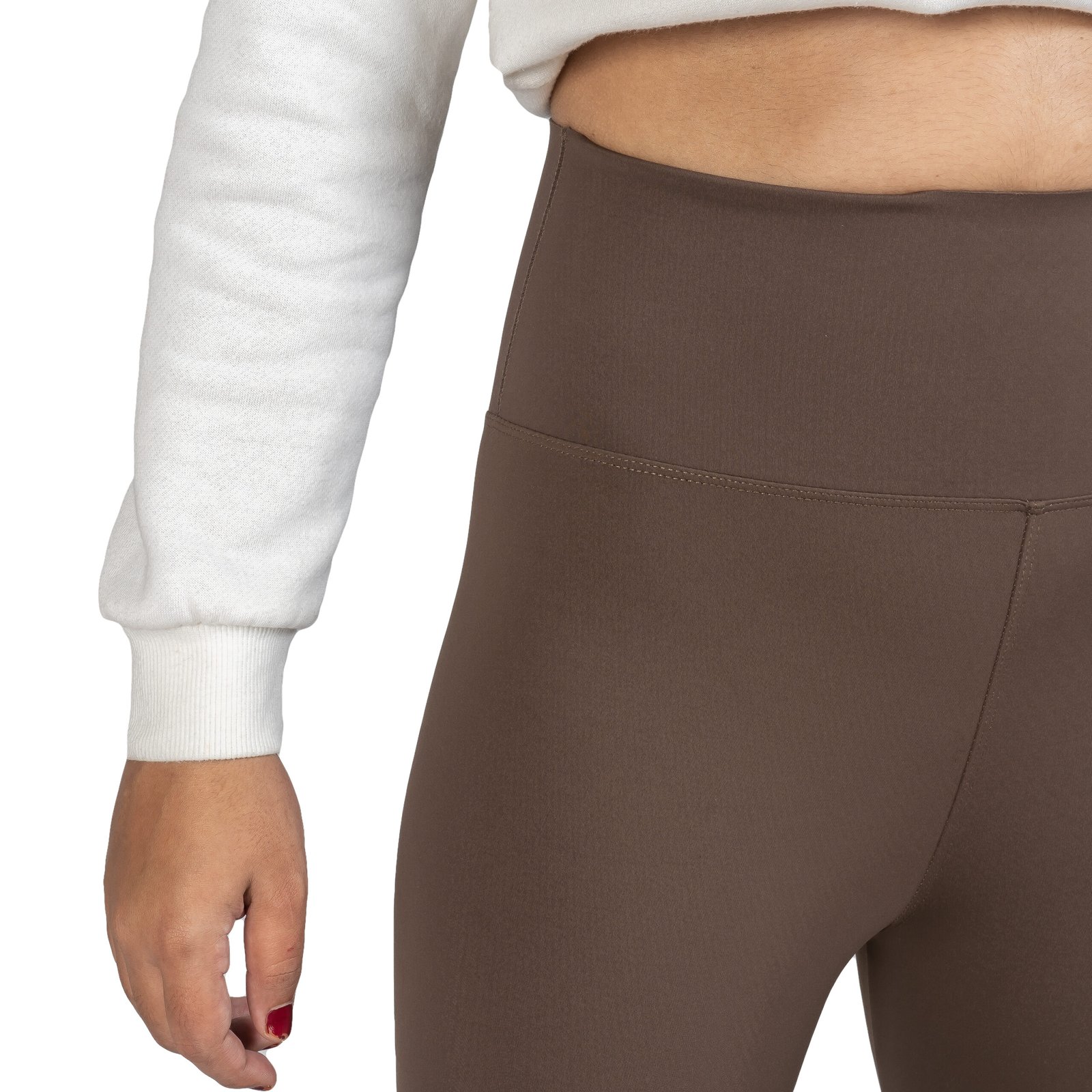 Brown Stipe Women's Leggings - Elastic, Skin-Friendly, Fashionable & Comfortable Bottom Wear - Image 4