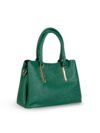 FIRSTGLow Royal Pebble-Texture Handbag with Dual Handles – Dark Green