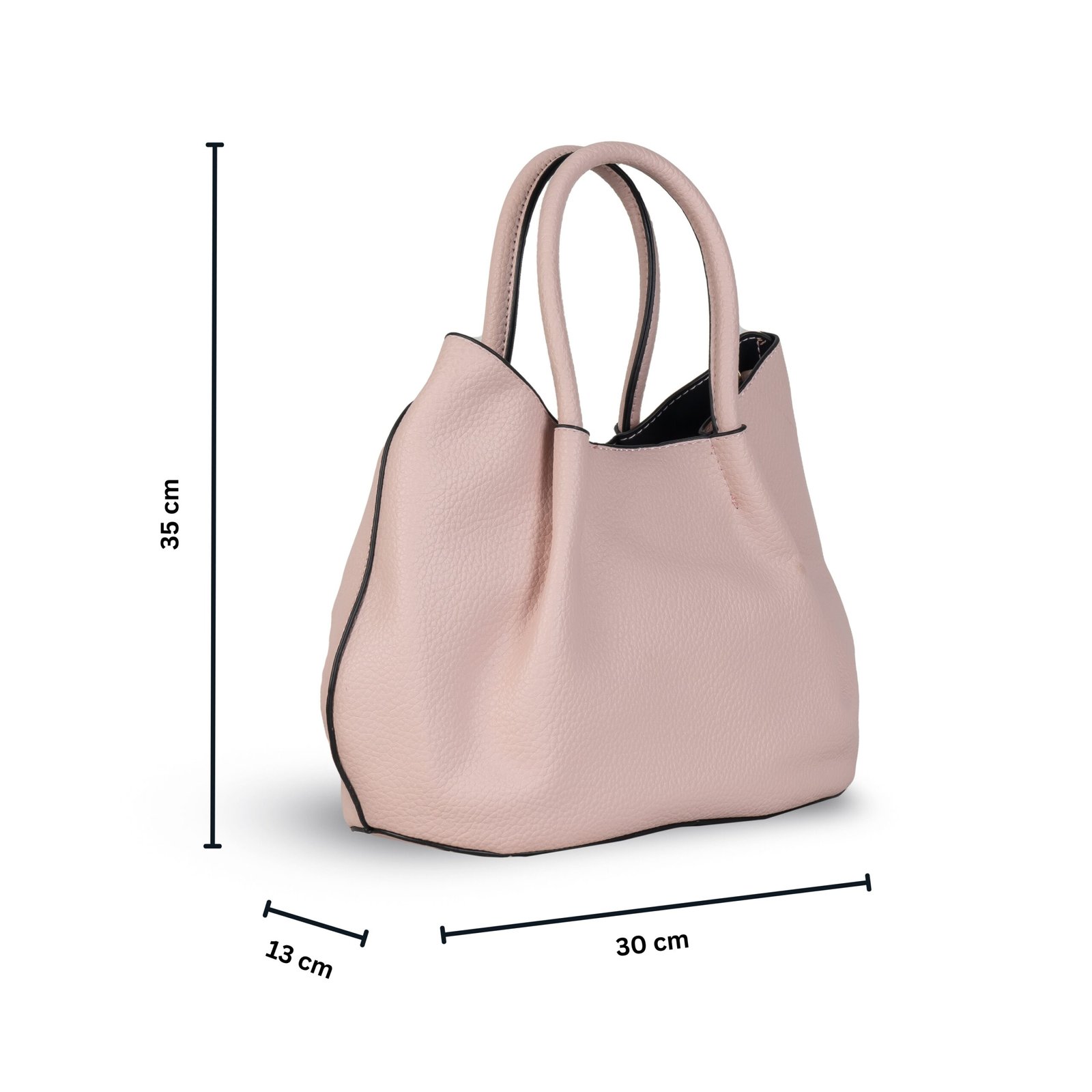 FIRSTGLOW Elegant Dual-Tone Tote – Blush Harmony - Image 2