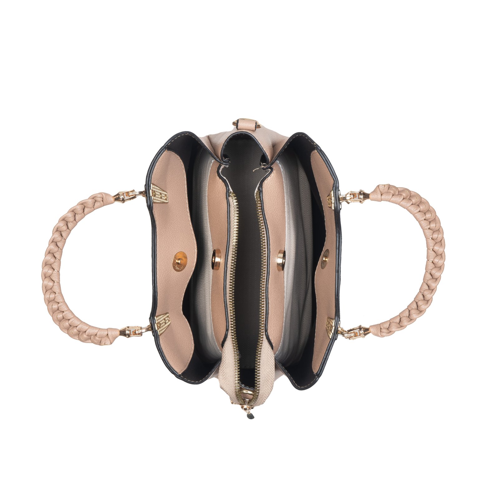 FIRSTGLOW Elegant Dual-Tone Harmony Tote – Blush Pearl - Image 7