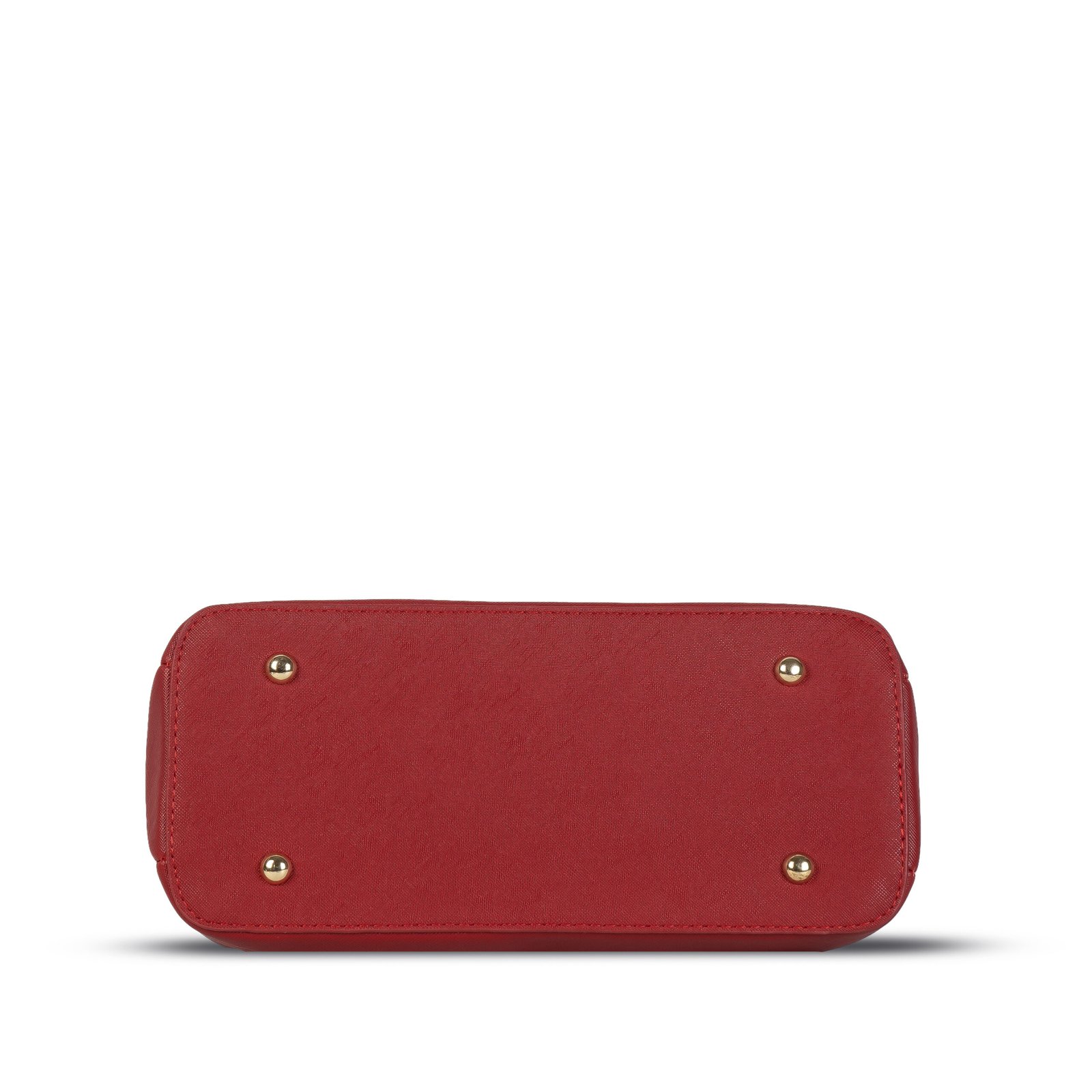 FIRSTGLOW Premium Leatherette Handbag with Dual Handles – Ruby Flame - Image 6